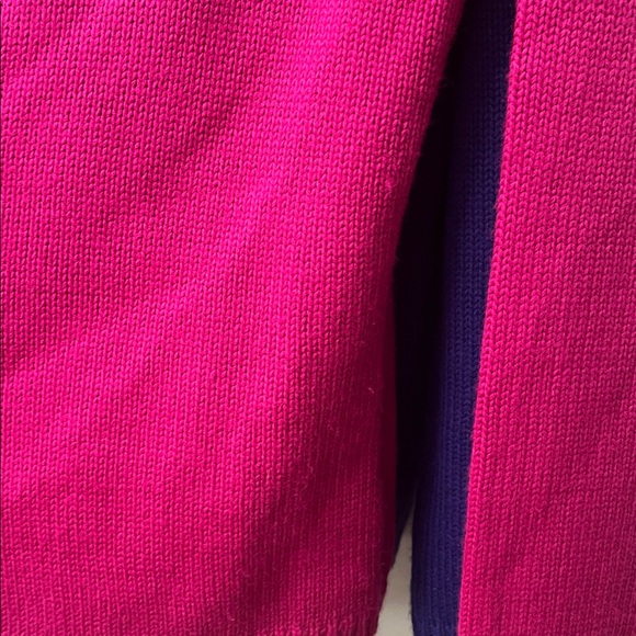 🧶Bundle 💜Norton McNaughton Vibrant Pink Knit Sweater Size M - Picture 6 of 6
